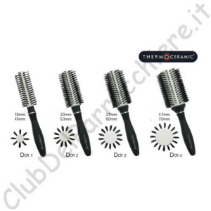 EVO Spike Nylon Pin Bristle Radial Brush Spazzola Rotonda Per Capelli Con Setole Di Nylon E Di Cinghiale